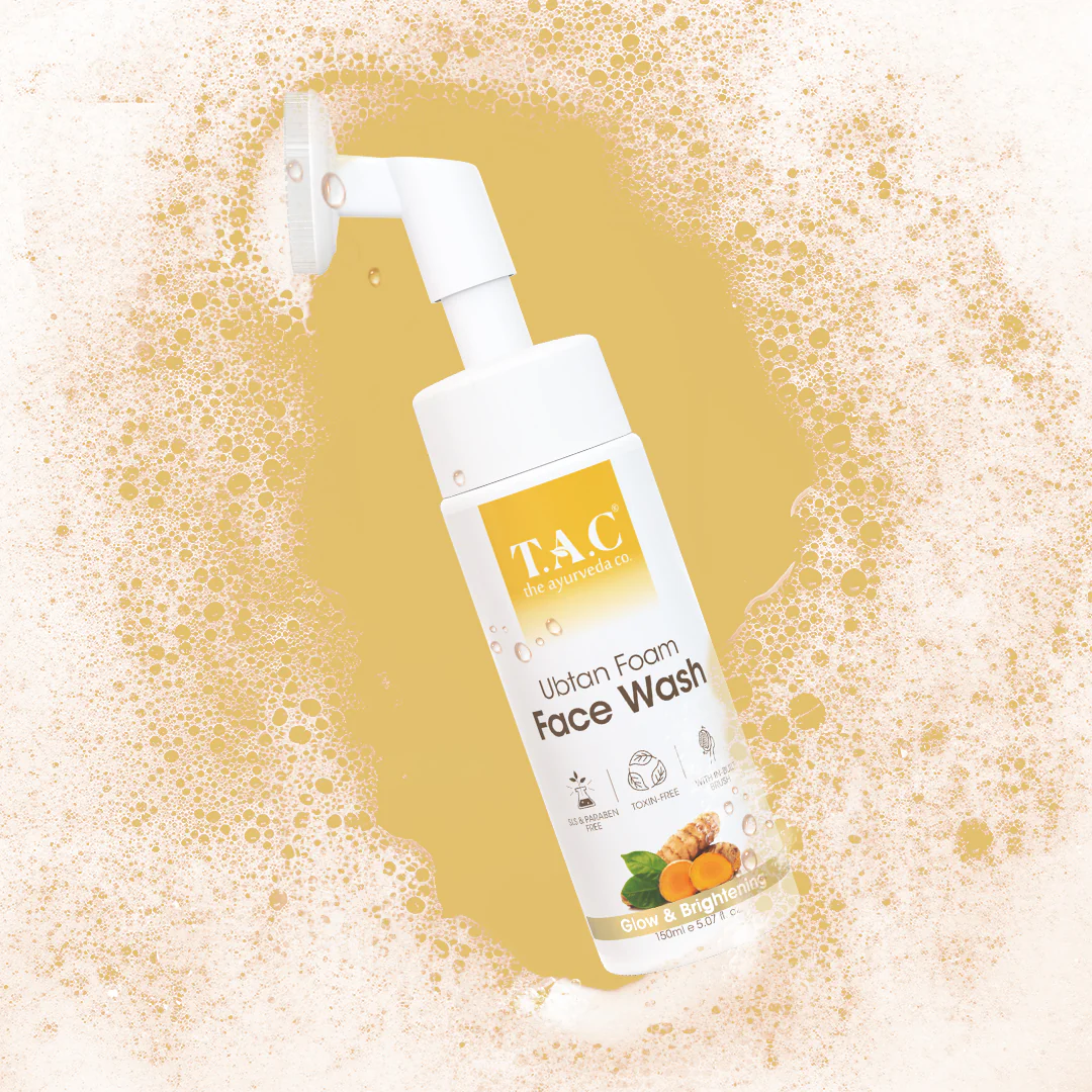 TAC - The Ayurveda Co. Ubtan Foaming with Saffron & Turmeric For Tan Removal & Glowing Skin Face Wash  (150 ml)